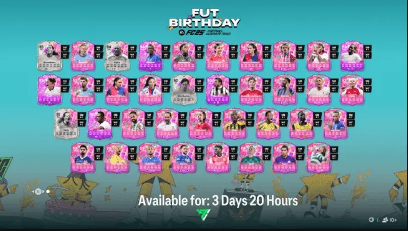 FC 25 FUT Birthday guide and full cards list